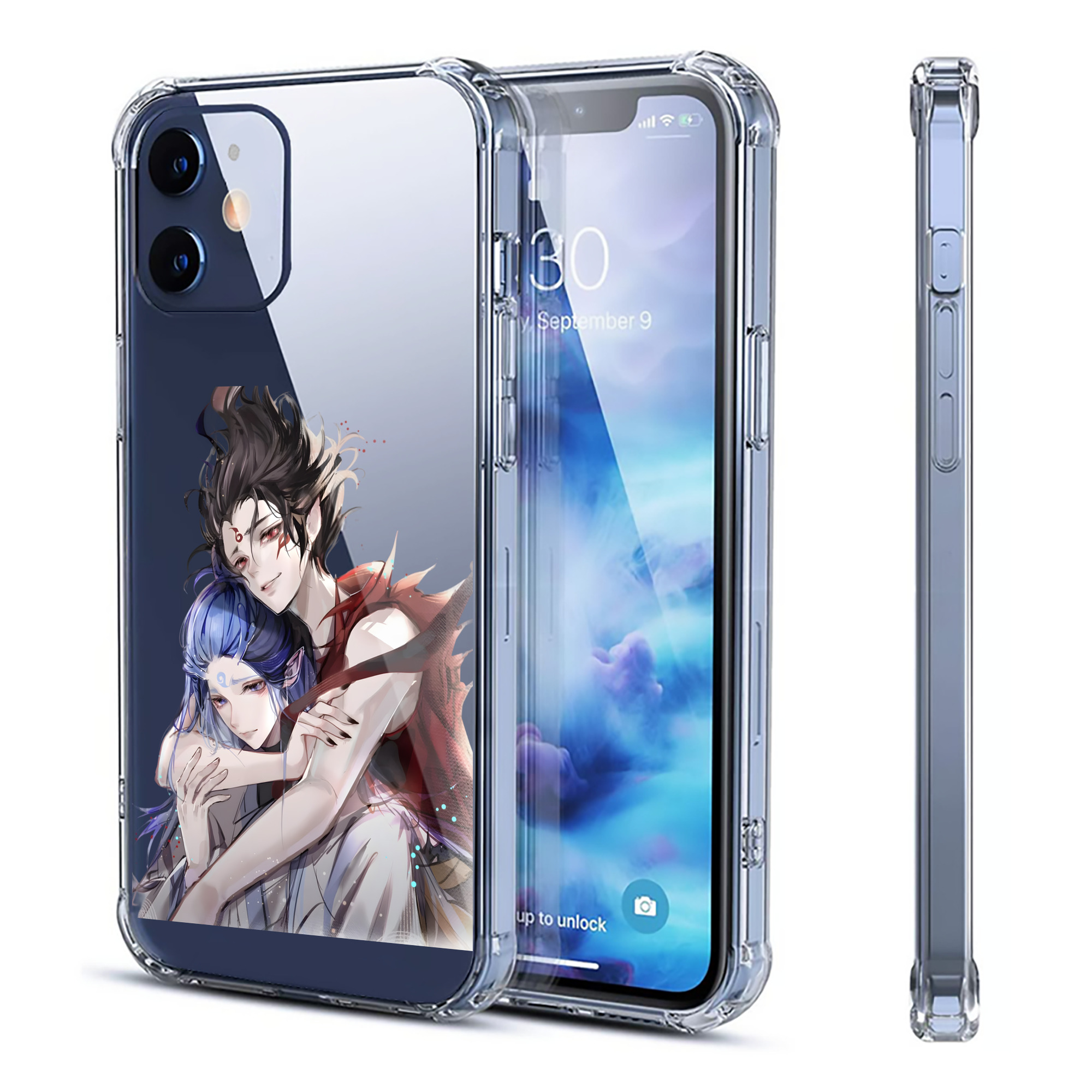 （画像用） Ne Zha 2 ナタ 魔童の大暴れ 【iPhone 12シリーズ対応】透明スマホケース（クリアソフトケース）
